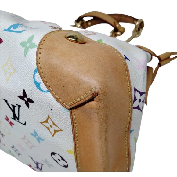 LOUIS VUITTON Authentic Multi Color Ursula Bag Purse Satchel Tote - Picture 4 of 13